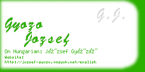 gyozo jozsef business card